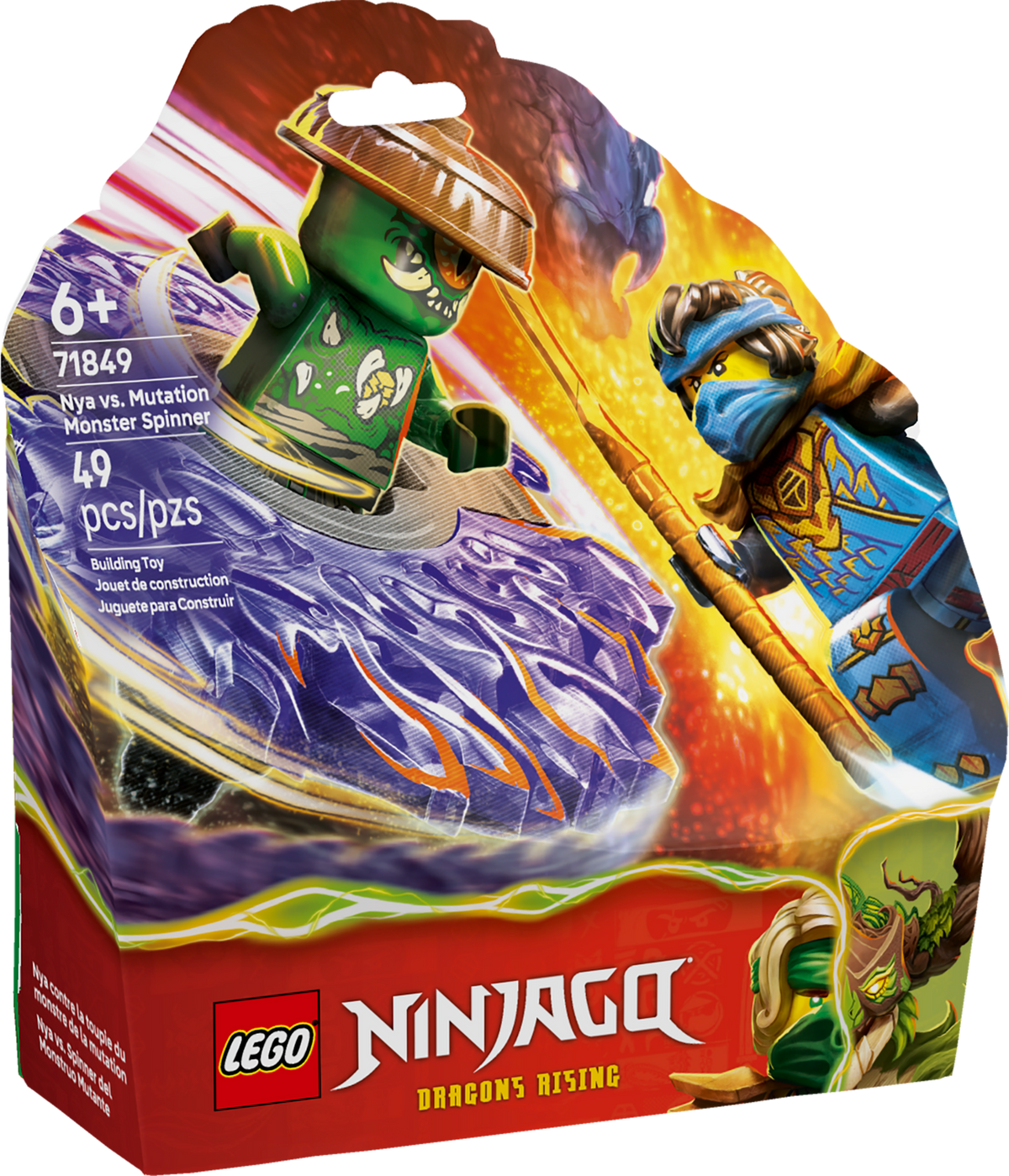 LEGO NINJAGO Nya vs Mutation Monster Spinner Battle Set 71849-Bricking Lebanon