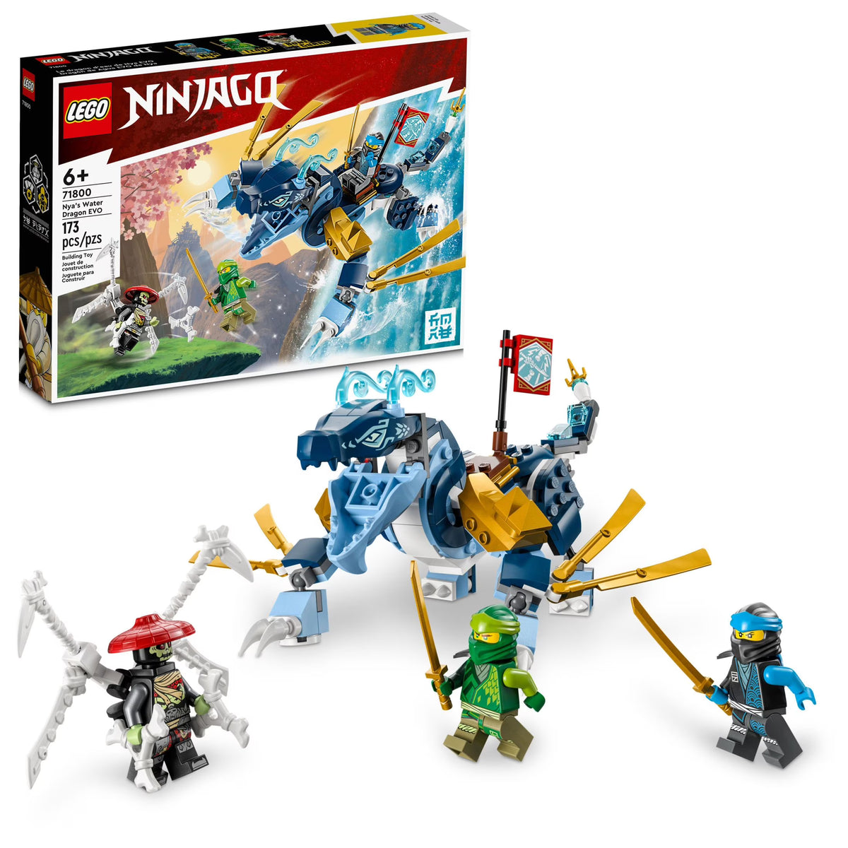 LEGO NINJAGO Nya's Water Dragon EVO 71800-Bricking Lebanon