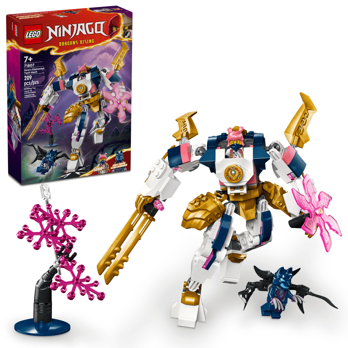 LEGO NINJAGO Sora's Elemental Tech Mech 71807-Bricking Lebanon