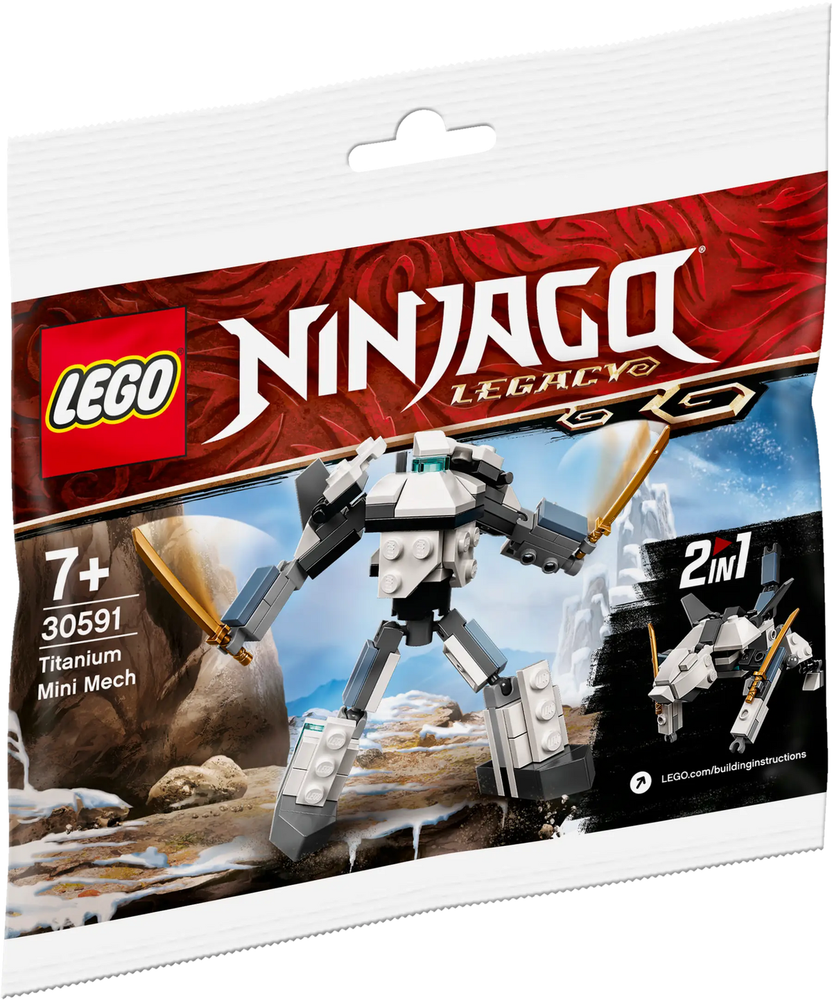 LEGO NINJAGO Titanium Mini Mech Polybag 30591-Bricking Lebanon