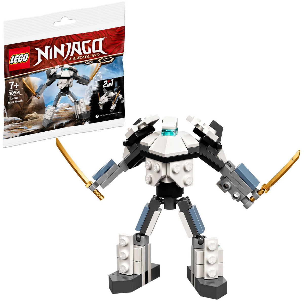 LEGO NINJAGO Titanium Mini Mech Polybag 30591-Bricking Lebanon