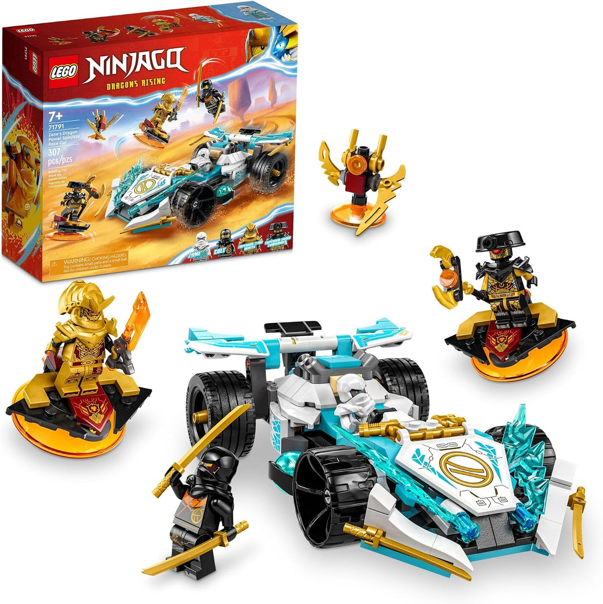 LEGO NINJAGO Zane's Dragon Power Spinjitzu Race Car 71791-Bricking Lebanon
