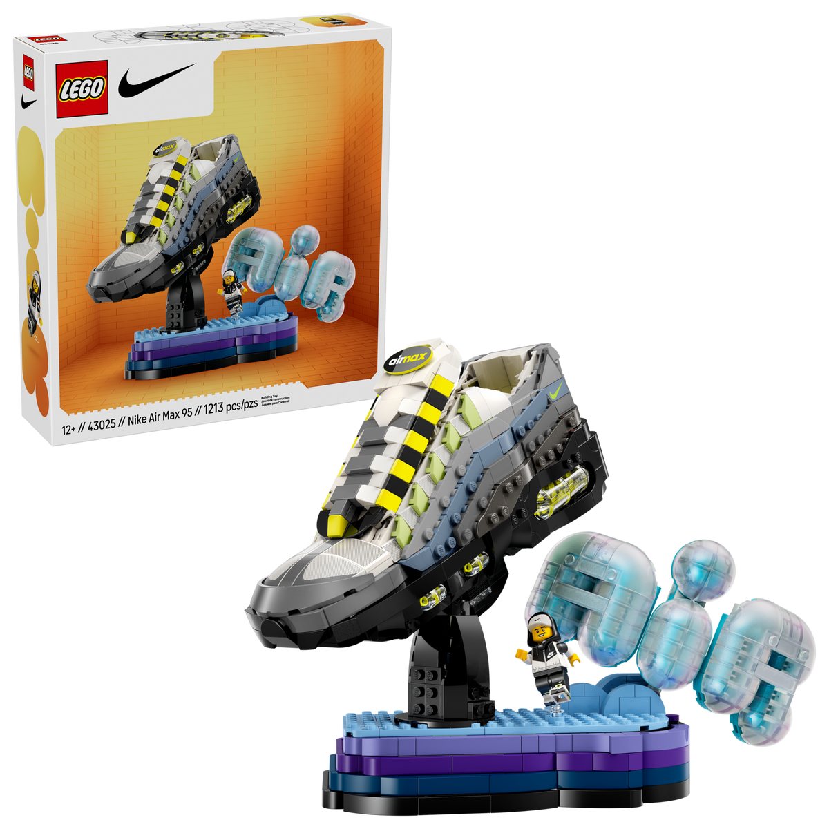 LEGO Nike Air Max 95 x LEGO® Set - Iconic Sneaker Display Model