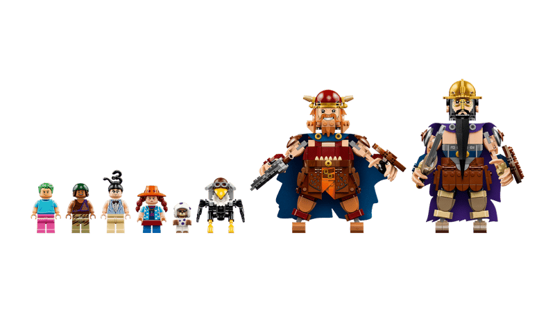 LEGO One Piece Dorry vs. Brogy – Giants of Little Garden 75644