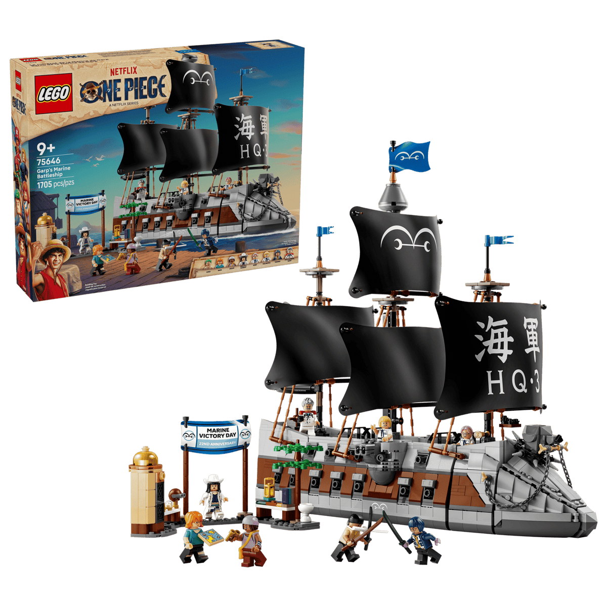 LEGO One Piece Garp's Marine Battleship 75646-Bricking Lebanon