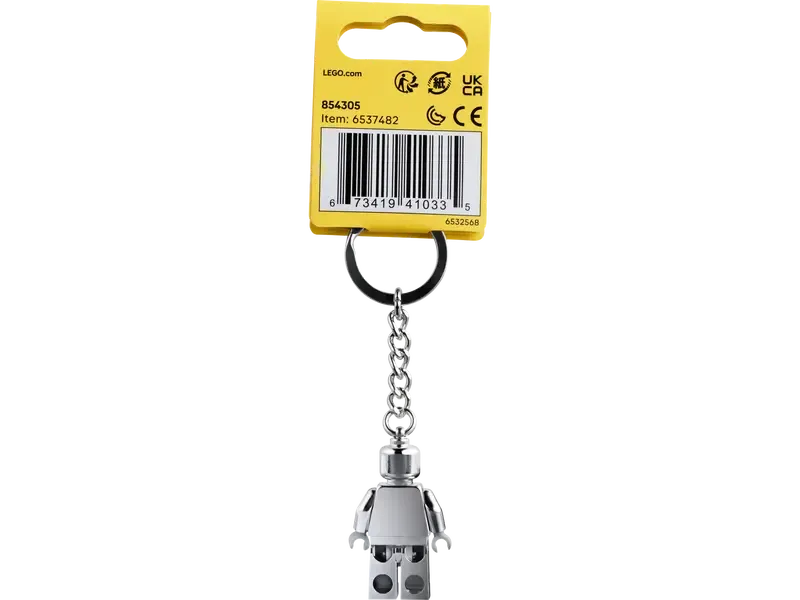 LEGO Silver Minifigure Key Chain 854305-Bricking Lebanon