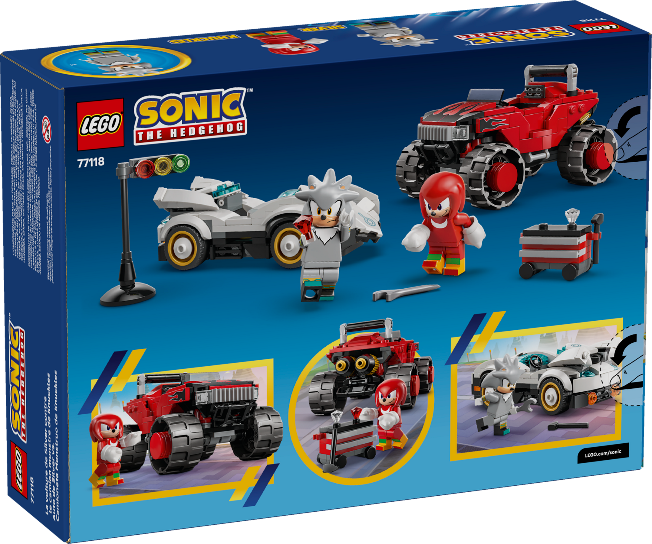 LEGO Sonic the Hedgehog Silver's Car vs Knuckles' Monster Truck-Lego / Sonic The Hedgehog-Bricking Lebanon