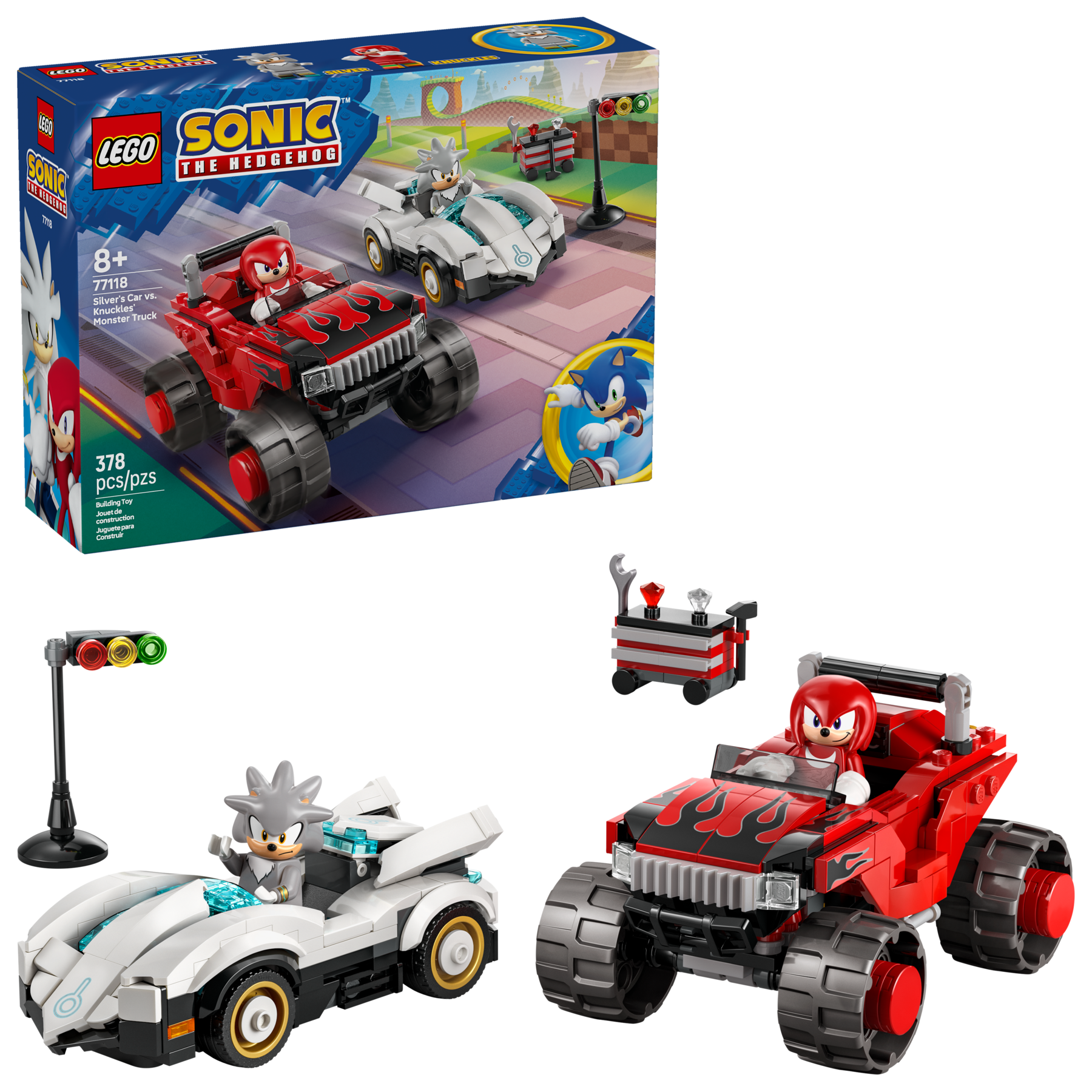 LEGO Sonic the Hedgehog Silver's Car vs Knuckles' Monster Truck-Lego / Sonic The Hedgehog-Bricking Lebanon