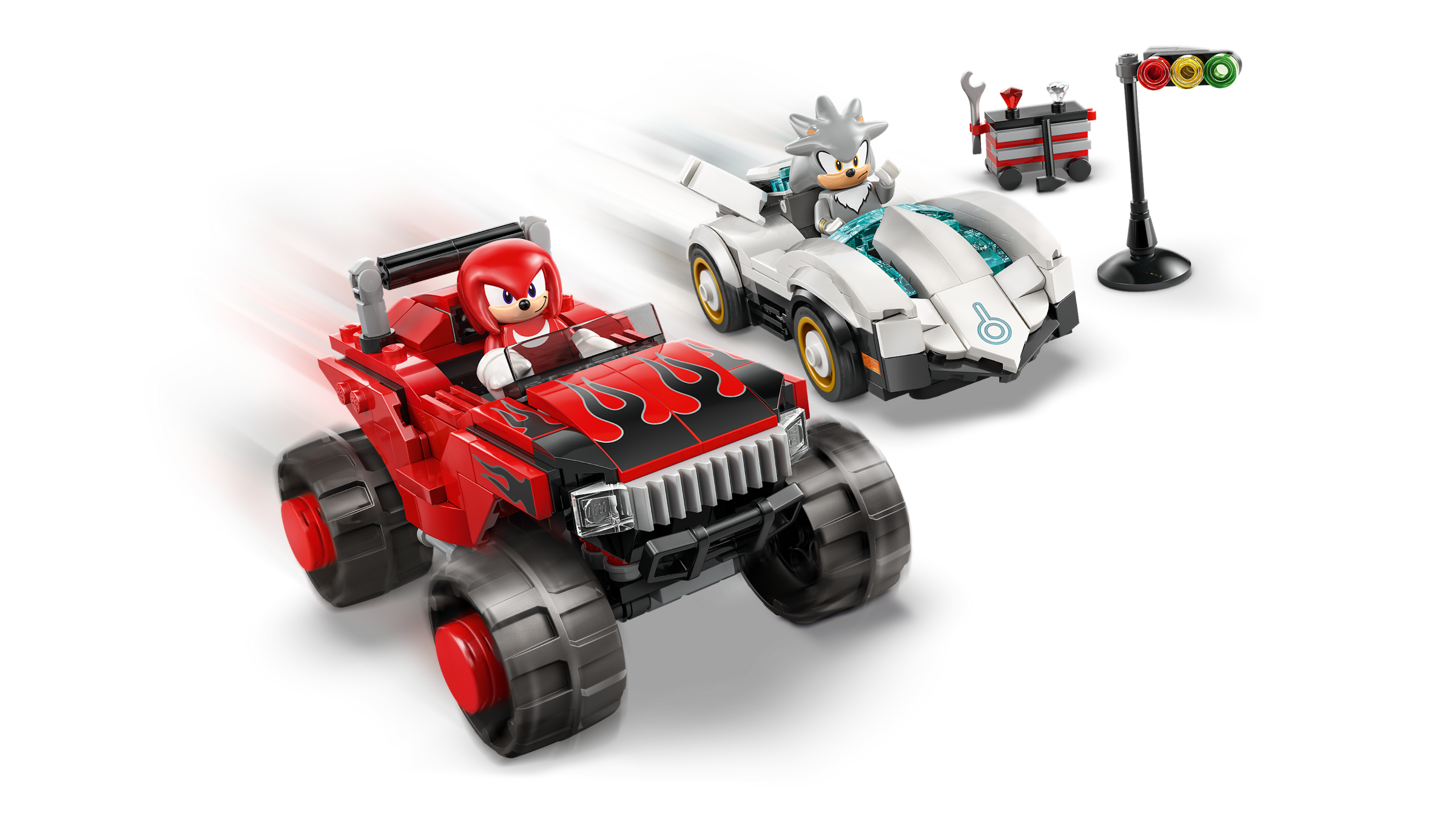 LEGO Sonic the Hedgehog Silver's Car vs Knuckles' Monster Truck-Lego / Sonic The Hedgehog-Bricking Lebanon