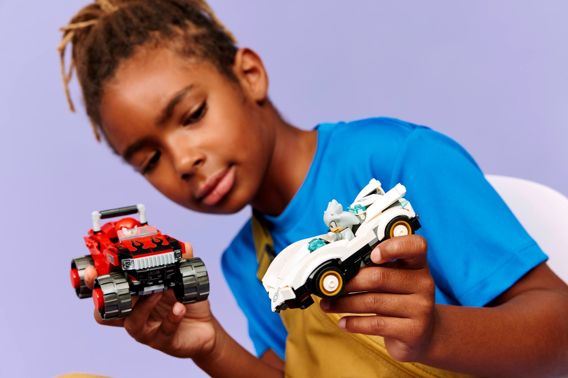 LEGO Sonic the Hedgehog Silver's Car vs Knuckles' Monster Truck-Lego / Sonic The Hedgehog-Bricking Lebanon