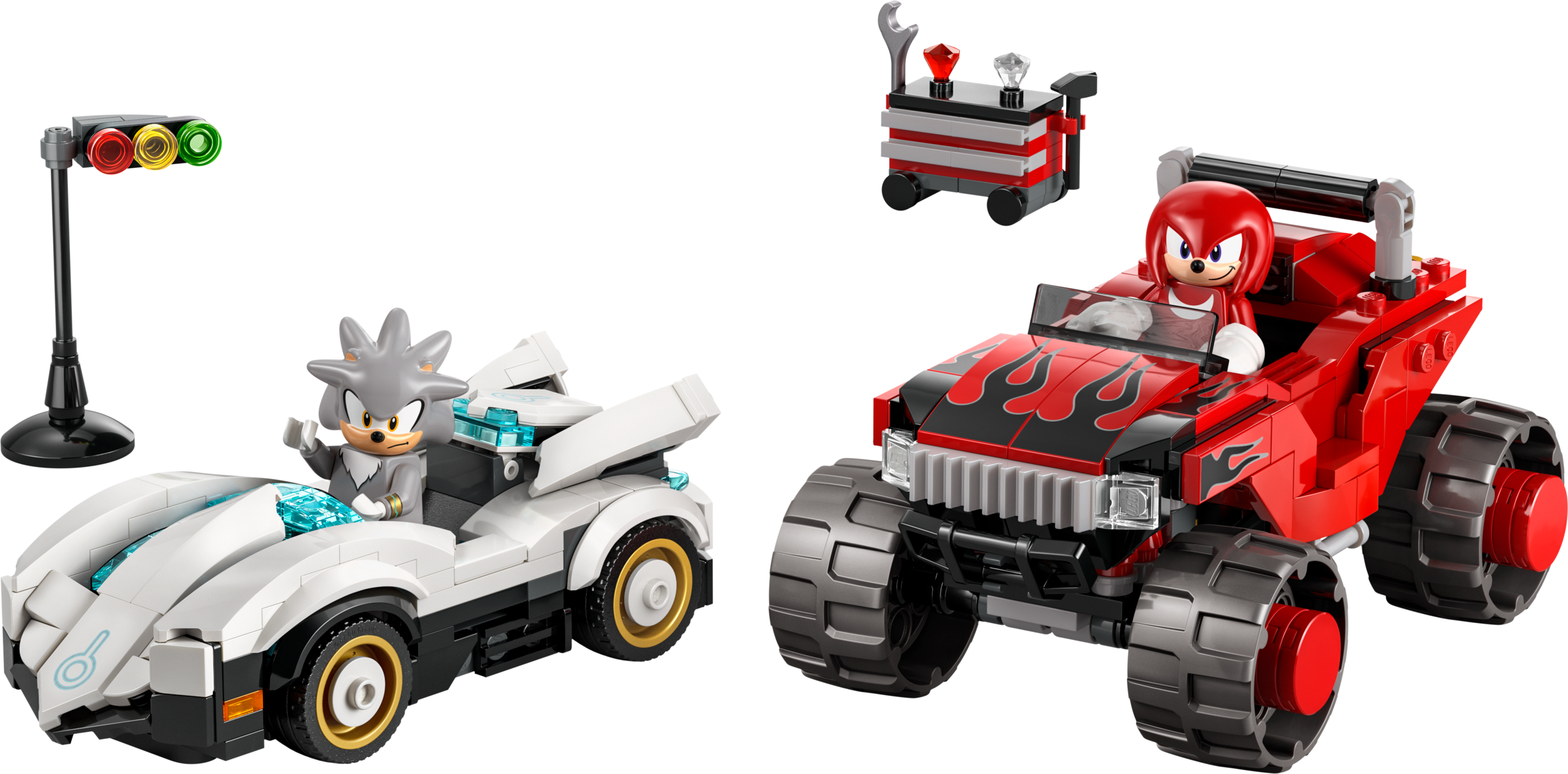 LEGO Sonic the Hedgehog Silver's Car vs Knuckles' Monster Truck-Lego / Sonic The Hedgehog-Bricking Lebanon