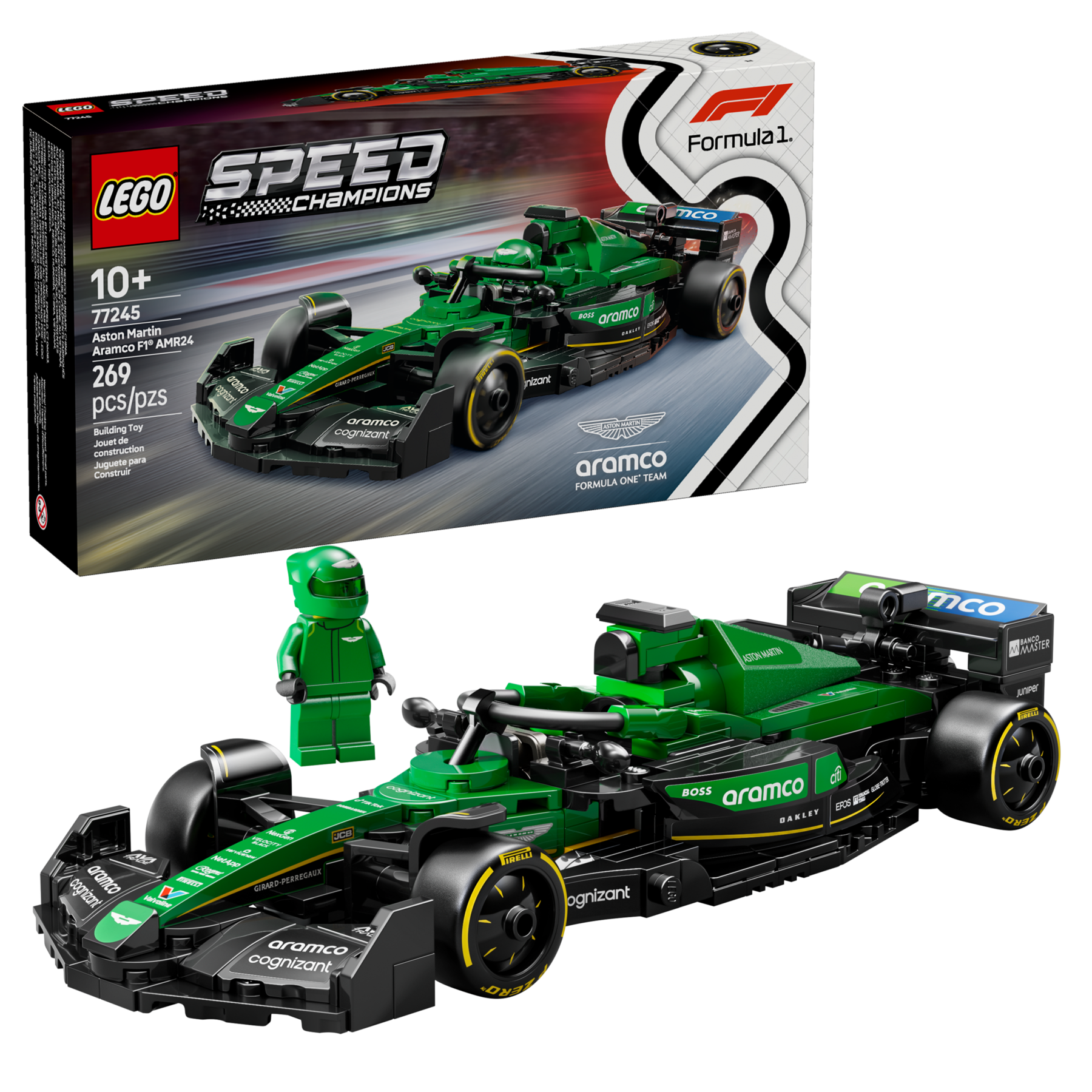 LEGO Speed Champions Aston Martin Aramco F1 AMR24 Race Car Set-Lego / Speed-Bricking Lebanon