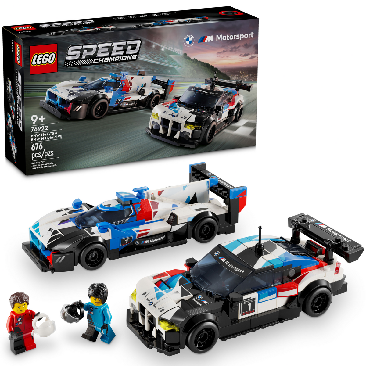 LEGO Speed Champions BMW M4 GT3 and M Hybrid V8 Set 76922-Bricking Lebanon