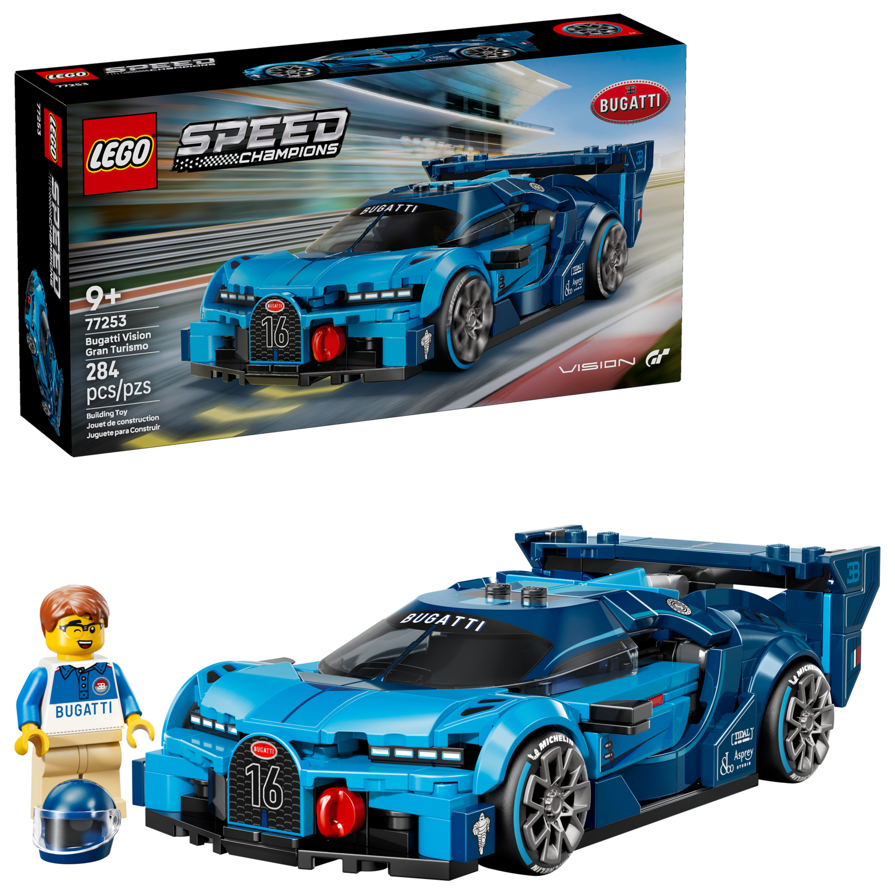 LEGO Speed Champions Bugatti Vision GT Hyper Sports Car Set 77253-Lego / SPEED-Bricking Lebanon