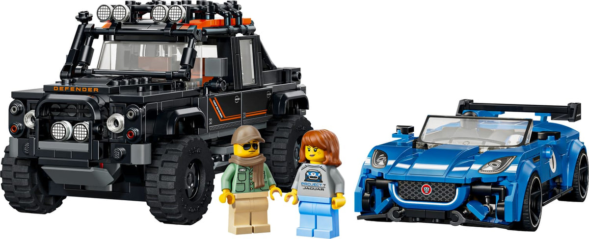 LEGO Speed Champions Jaguar Project 7 & Land Rover Defender 77264-Bricking Lebanon