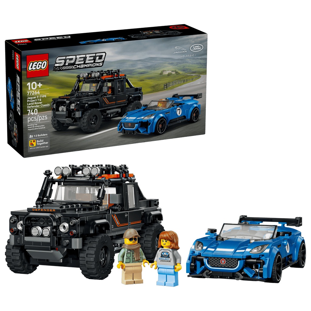 LEGO Speed Champions Jaguar Project 7 & Land Rover Defender 77264-Bricking Lebanon