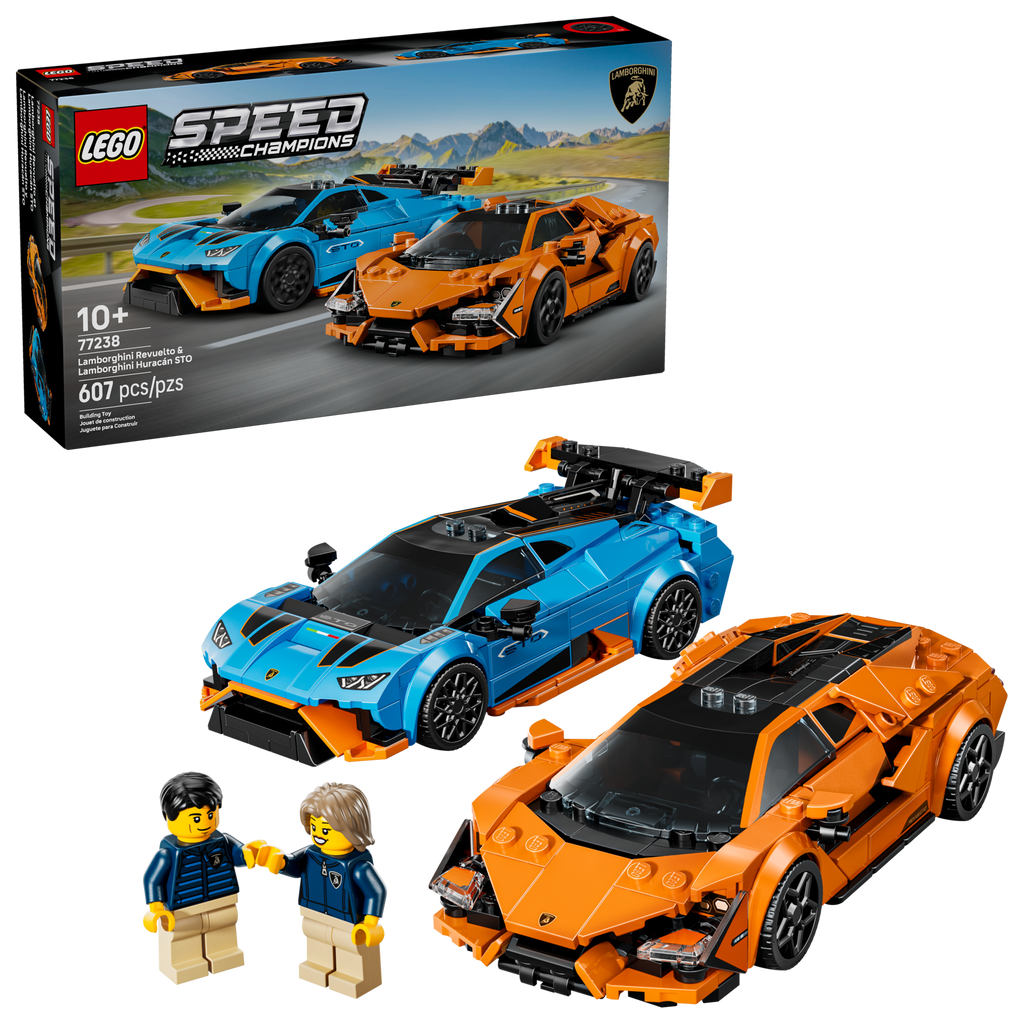 LEGO Speed Champions Lamborghini Revuelto & Huracán STO 77238-Bricking Lebanon