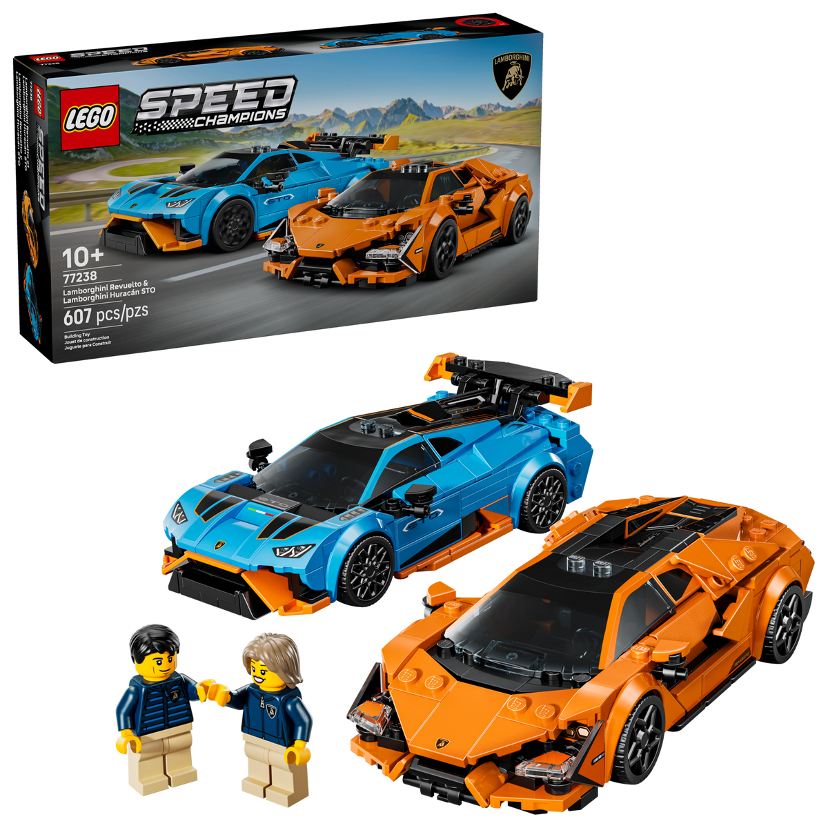 LEGO Speed Champions Lamborghini Revuelto & Huracán STO 77238-Bricking Lebanon