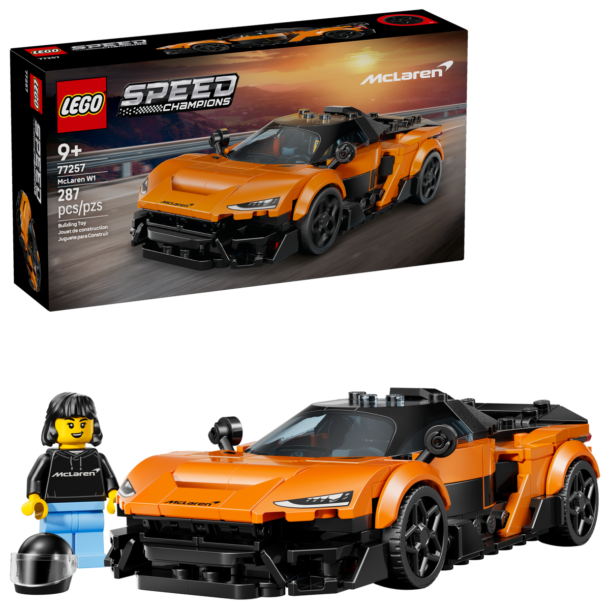 LEGO Speed Champions McLaren W1 Supercar Building Toy Set 77257-Bricking Lebanon