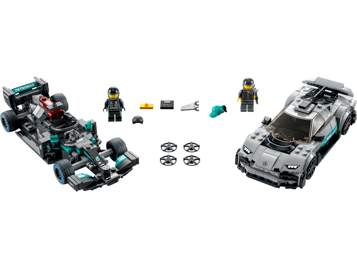 LEGO Speed Champions Mercedes AMG F1 W12 E Performance & Mercedes AMG Project ONE 76909-Bricking Lebanon