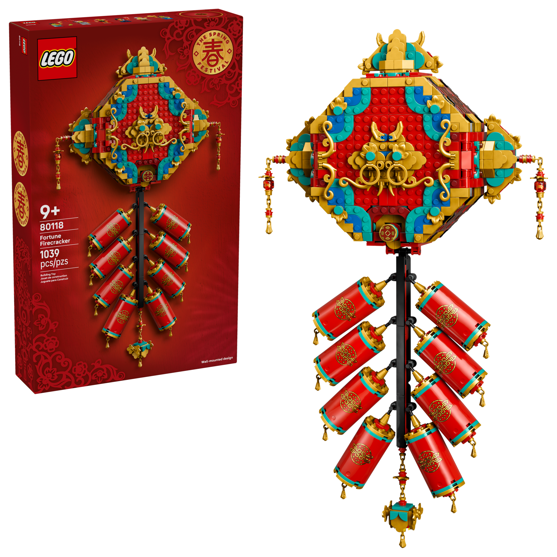 LEGO Spring Festival Fortune Firecracker 80118 Lunar New Year Decor-Lego-Bricking Lebanon