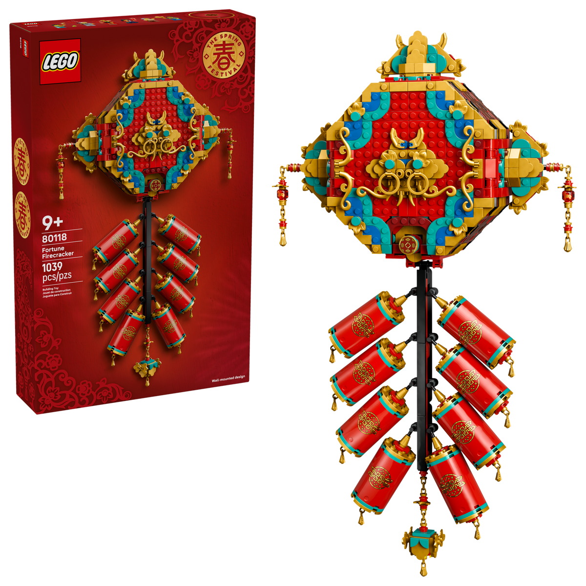 LEGO Spring Festival Fortune Firecracker Lunar New Year Decor 80118-Bricking Lebanon