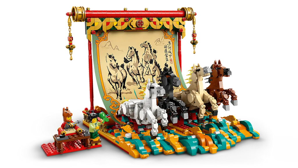 LEGO Spring Festival Galloping Horses Canvas 80119-Bricking Lebanon