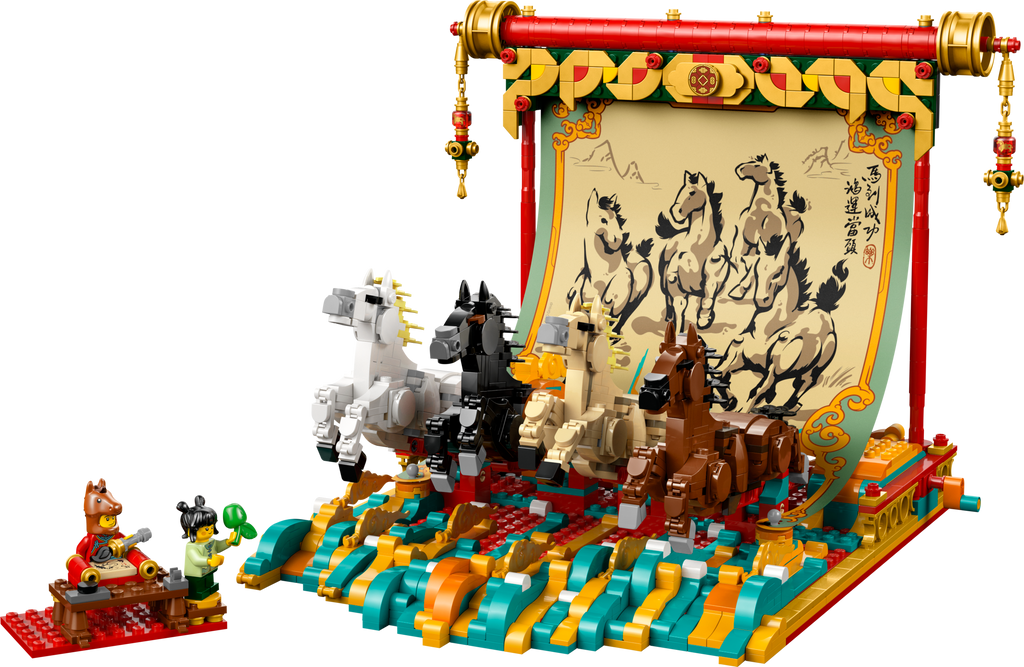 LEGO Spring Festival Galloping Horses Canvas 80119-Bricking Lebanon