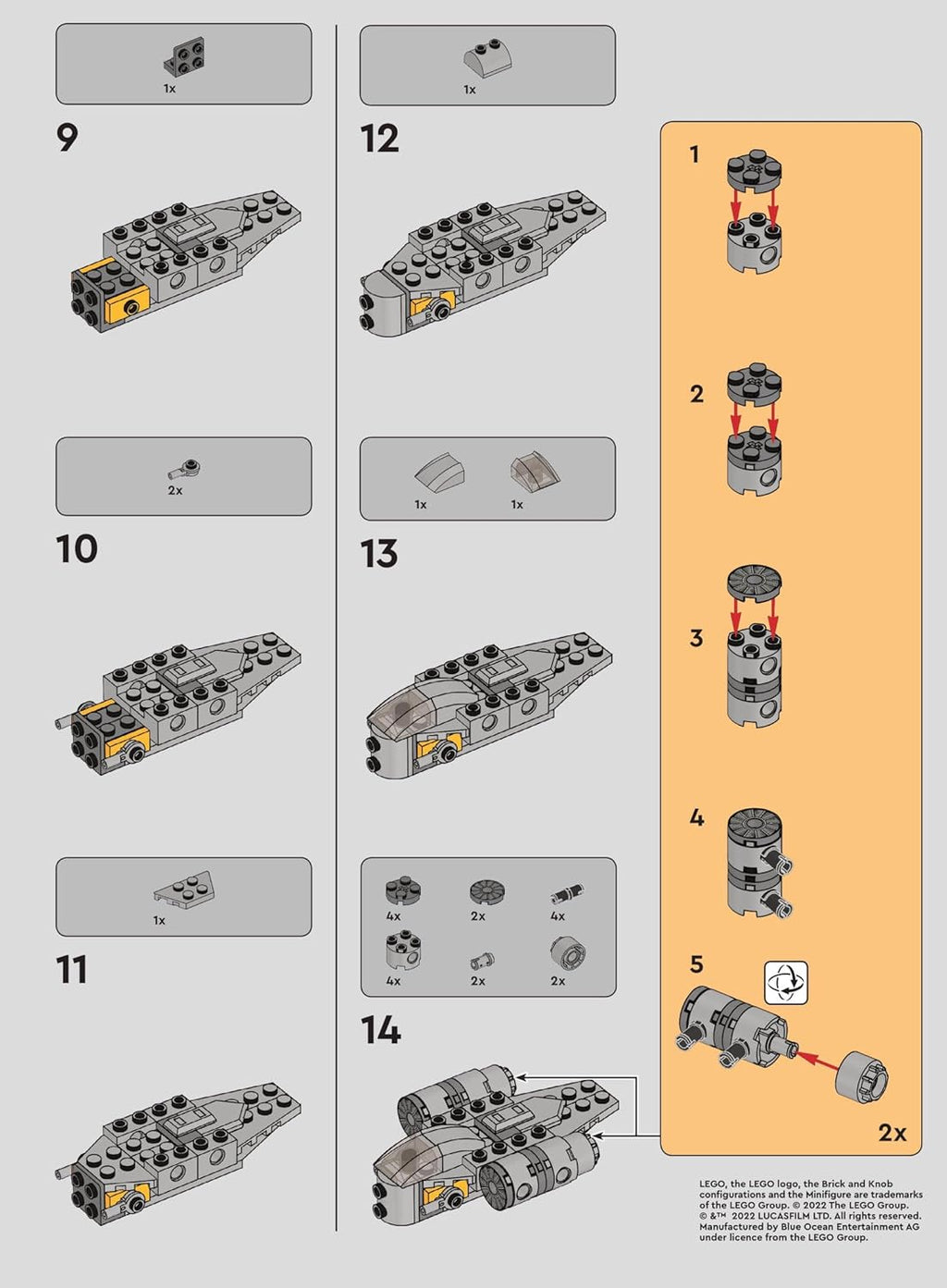 LEGO Star Wars Razor Crest Micro Set 41 Ages 6+