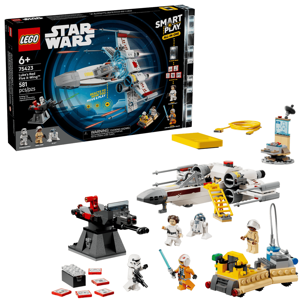 LEGO Star Wars SMART Play Luke's Red Five X Wing Interactive Set 75423-Bricking Lebanon