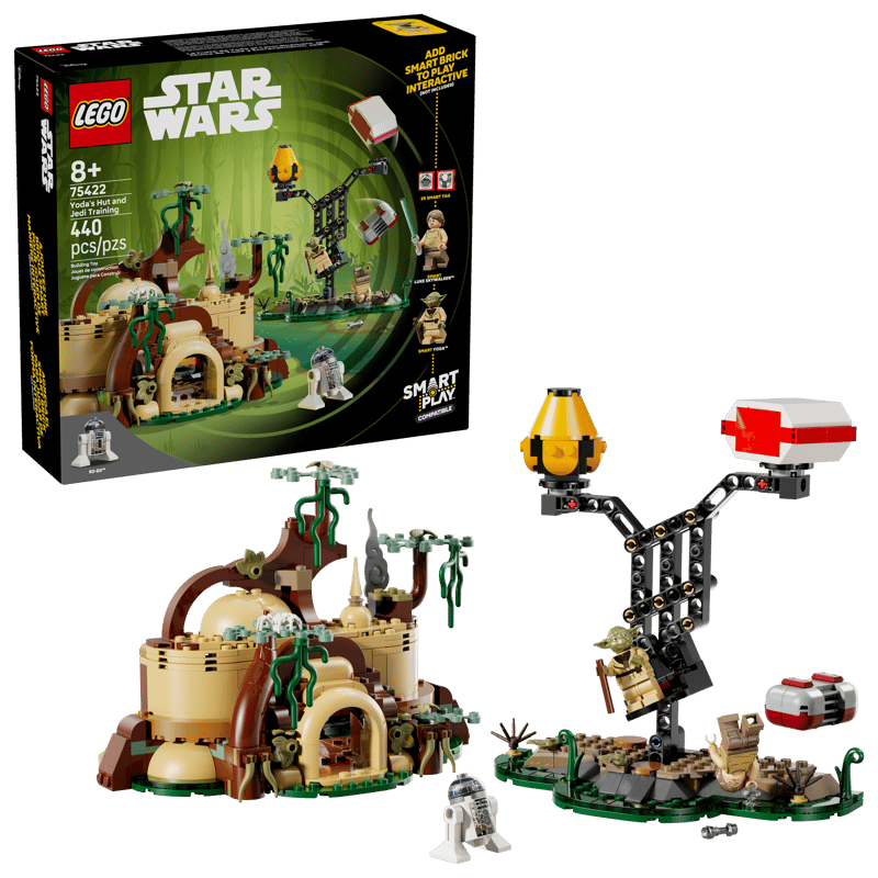 LEGO Star Wars SMART Play Yoda's Hut and Jedi Training Set 75422-Bricking Lebanon