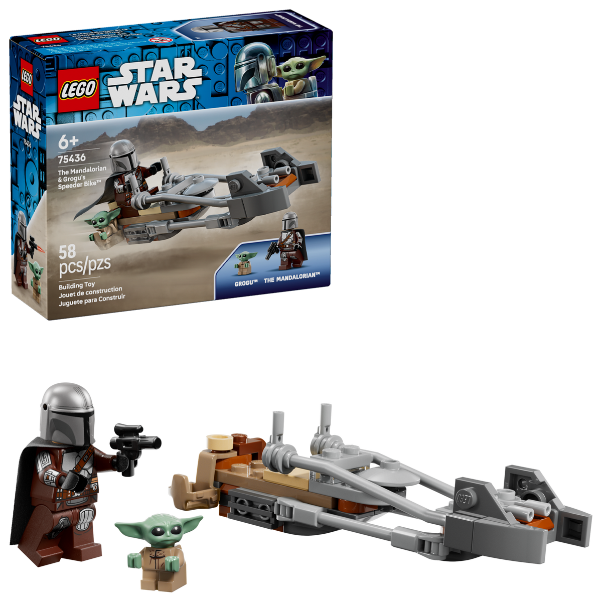 LEGO Star Wars The Mandalorian and Grogu Speeder Bike Set 75436-Bricking Lebanon