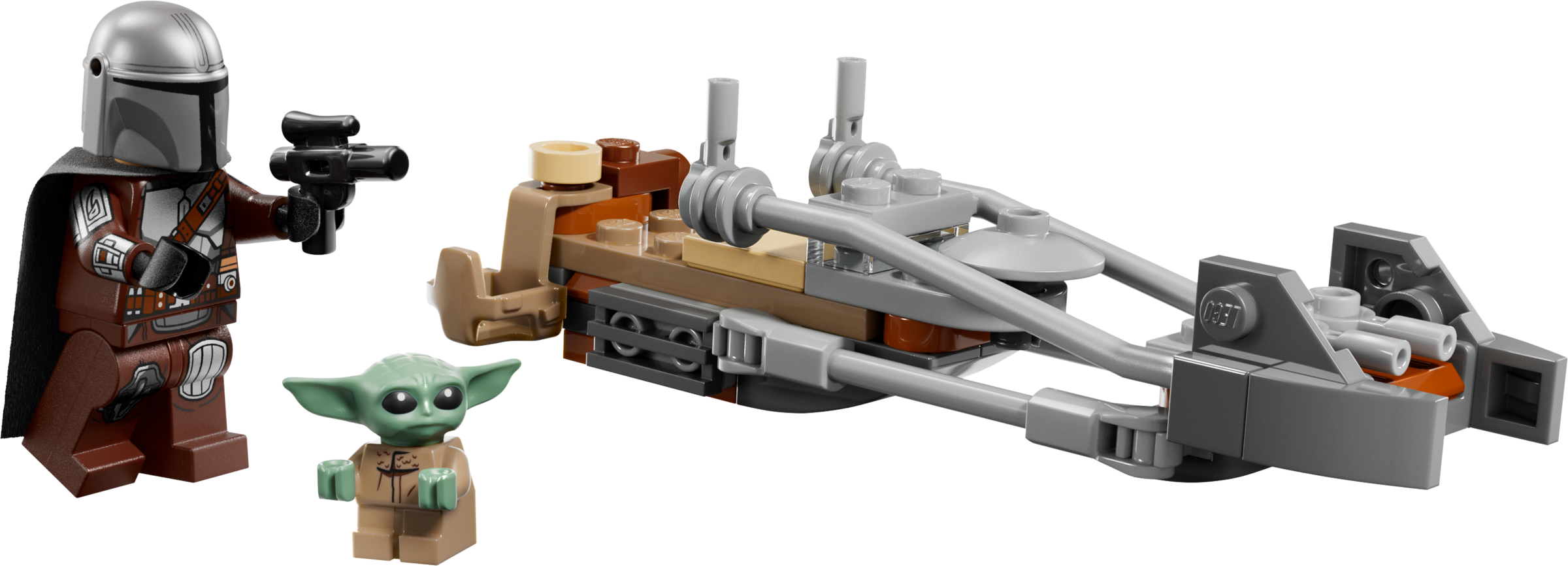 LEGO Star Wars The Mandalorian and Grogu Speeder Bike Set-Lego / Star Wars-Bricking Lebanon