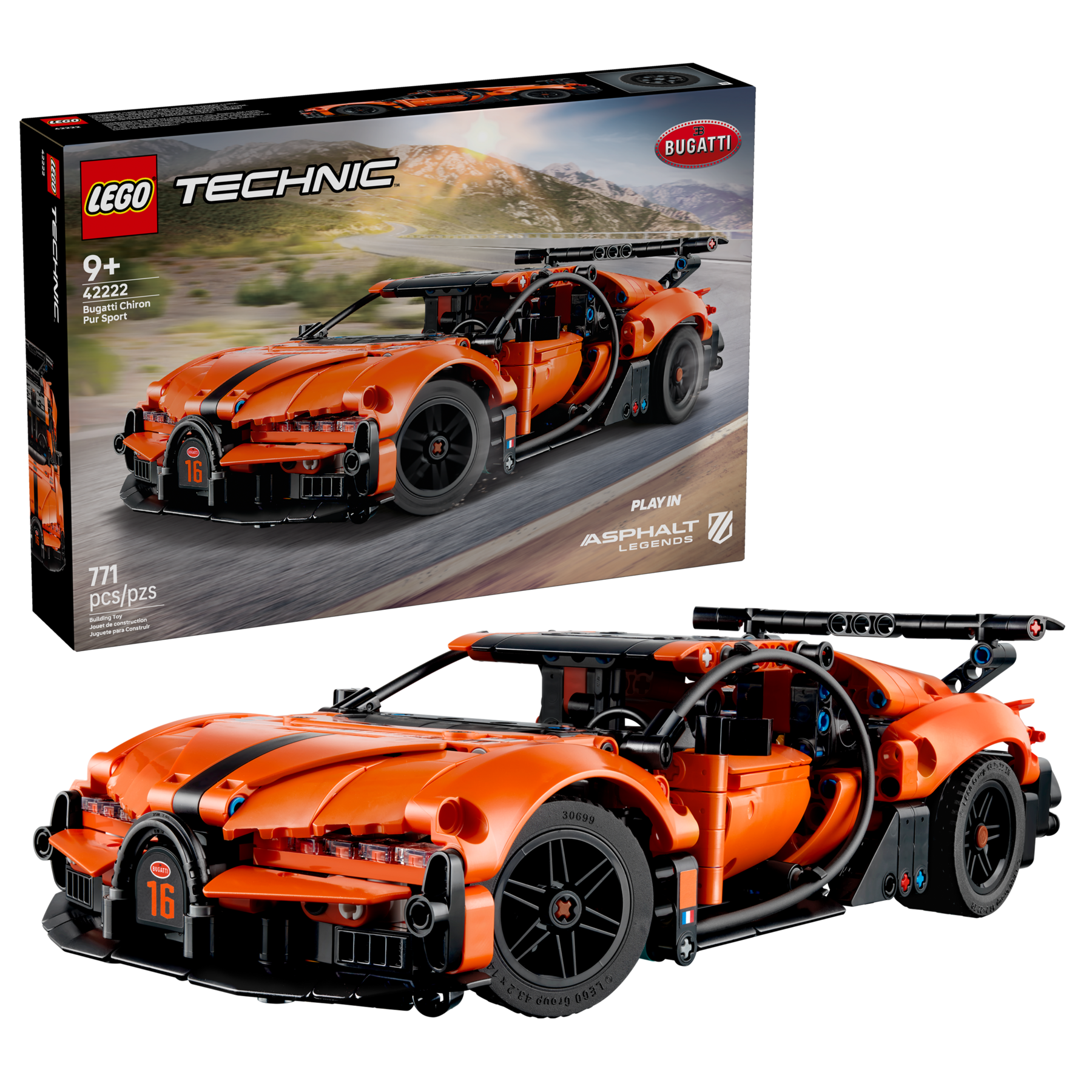 LEGO Technic Bugatti Chiron Pur Sport Hypercar 42222 Building Set-Lego / Technic-Bricking Lebanon