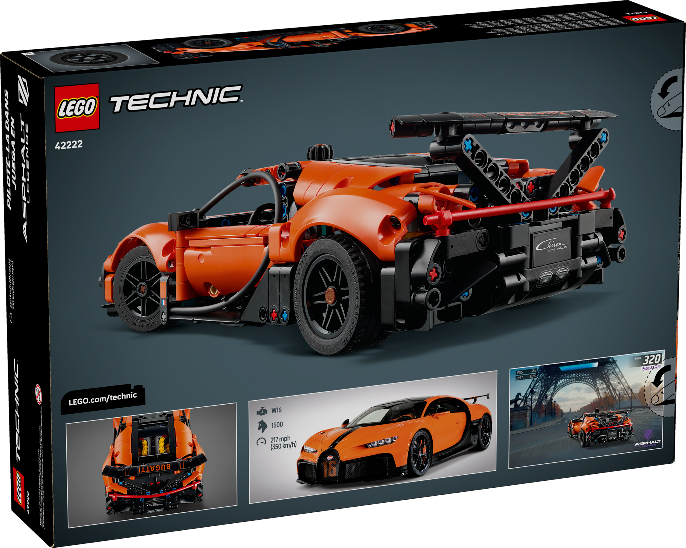 LEGO Technic Bugatti Chiron Pur Sport Hypercar 42222 Building Set-Lego / Technic-Bricking Lebanon