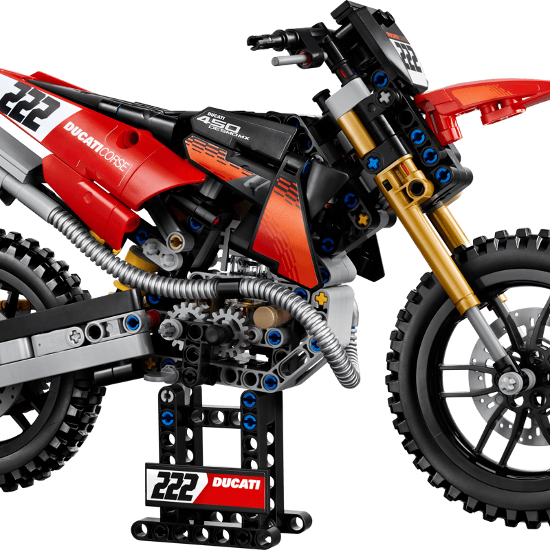 LEGO Technic Ducati Desmo450 MX Factory Motorcycle 42238-Bricking Lebanon
