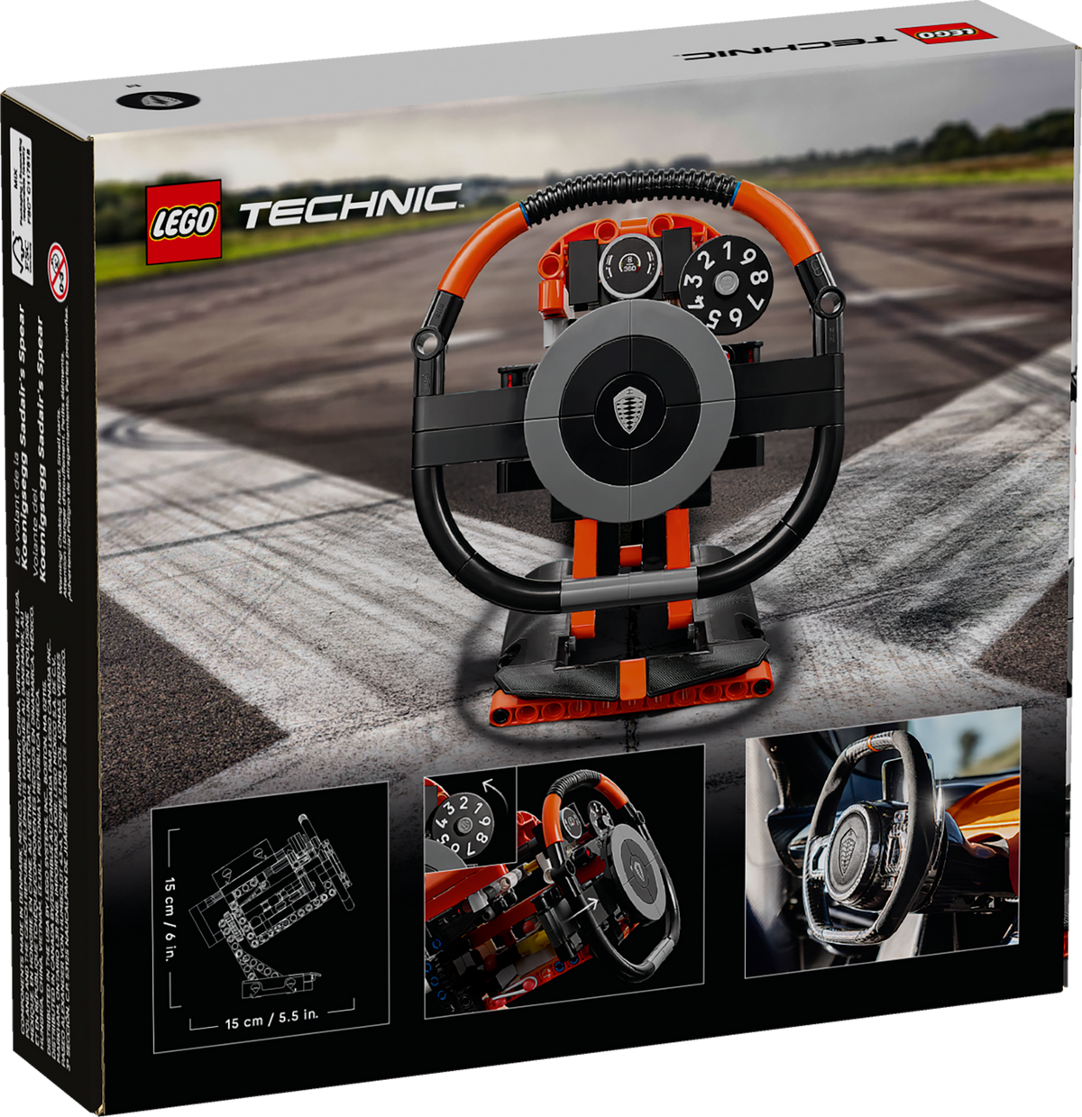 LEGO Technic Koenigsegg Sadair's Spear Steering Wheel 40894-Bricking Lebanon