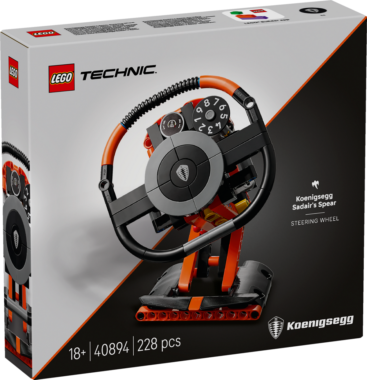 LEGO Technic - Koenigsegg Sadair's Spear Steering Wheel - 40894