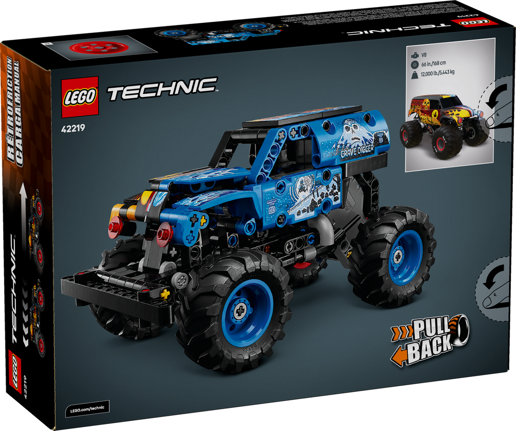 LEGO Technic Monster Jam Grave Digger Fire and Ice Truck-Lego / Technic-Bricking Lebanon