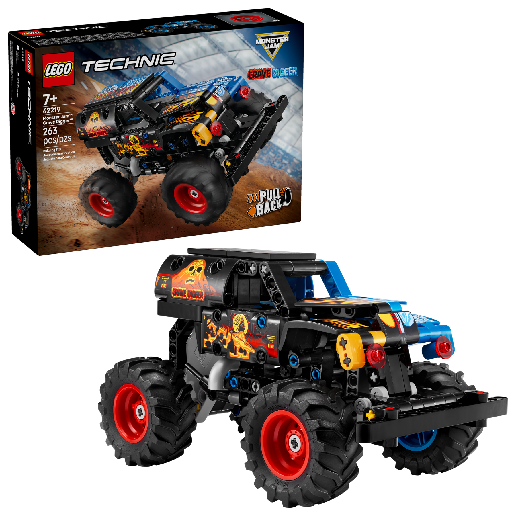LEGO Technic Monster Jam Grave Digger Fire and Ice Truck-Lego / Technic-Bricking Lebanon