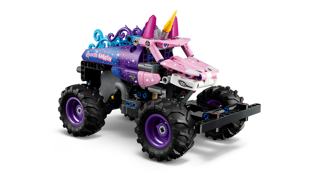 LEGO Technic Monster Jam Sparkle Smash Pull Back Unicorn Truck 42220-Bricking Lebanon