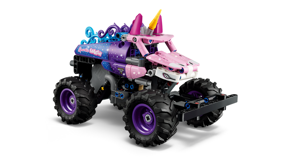 LEGO Technic Monster Jam Sparkle Smash Pull Back Unicorn Truck 42220-Bricking Lebanon