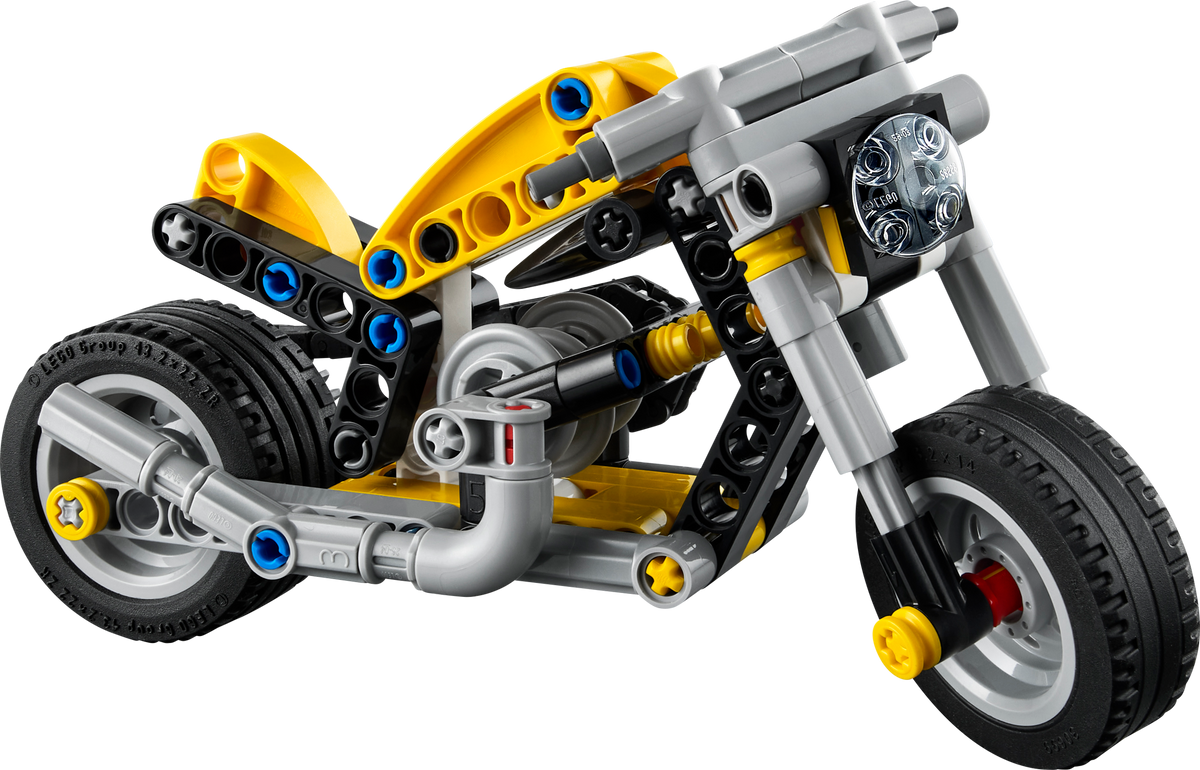 LEGO Technic Yellow Motorcycle 42225-Bricking Lebanon