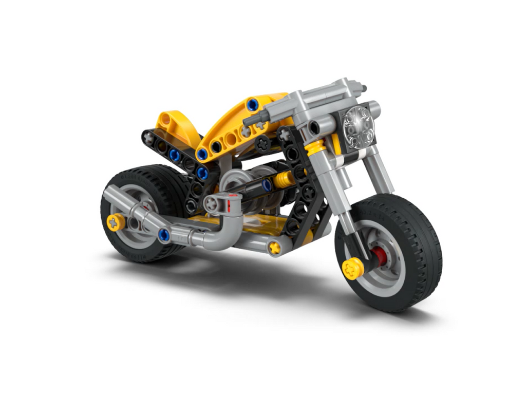 LEGO Technic Yellow Motorcycle Building Toy Set 42225-42225-Bricking Lebanon