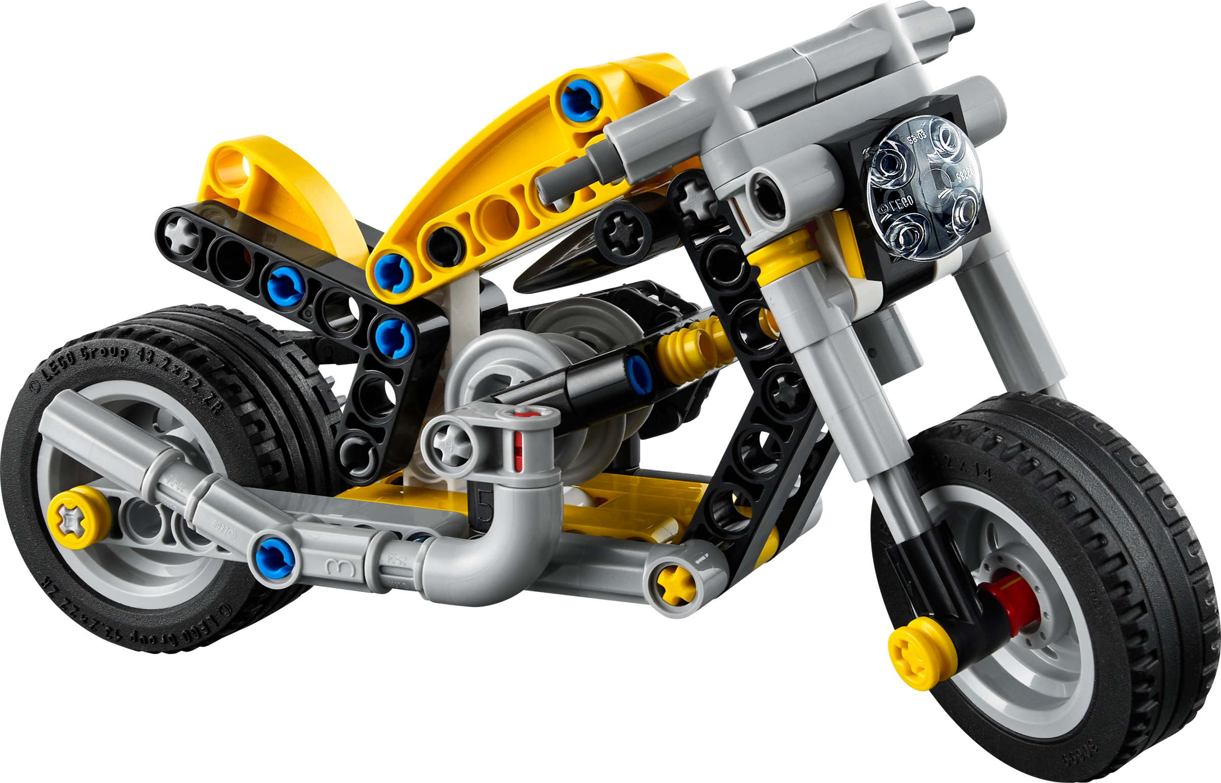 LEGO Technic Yellow Motorcycle Building Toy Set 42225-42225-Bricking Lebanon