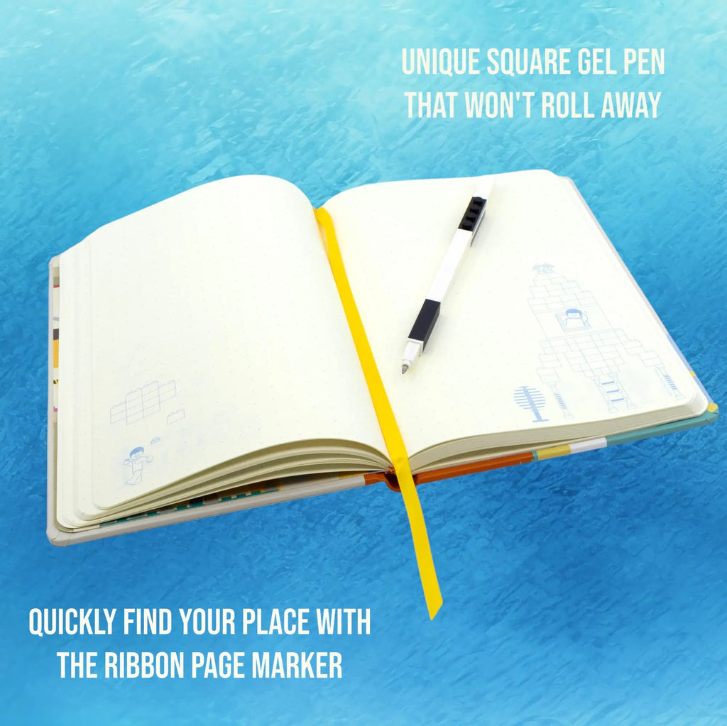 LEGO Thoughts Reclaim and Recycle Dotted Notebook with Gel Pen 53501-Bricking Lebanon