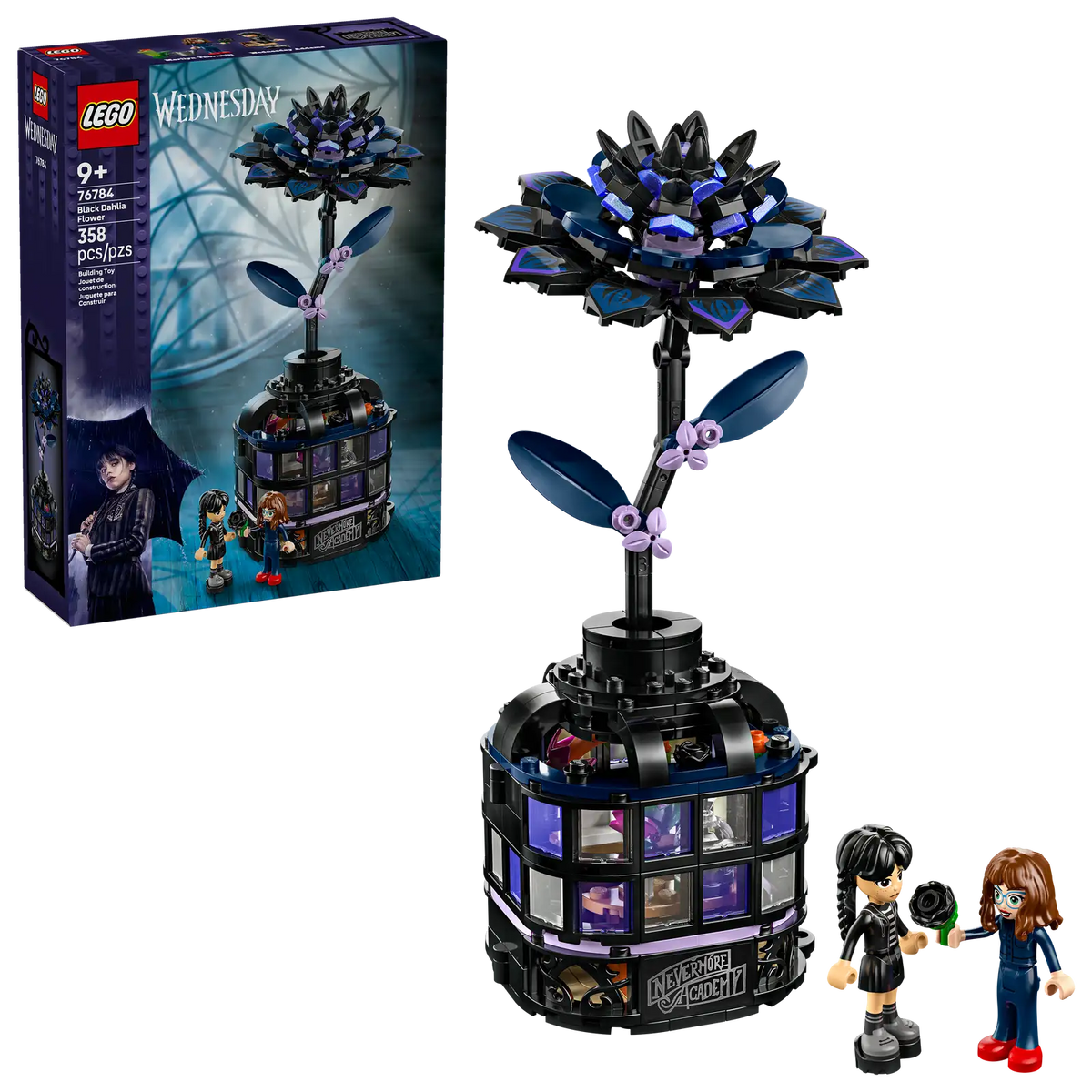 LEGO Wednesday Black Dahlia Flower 76784-Bricking Lebanon