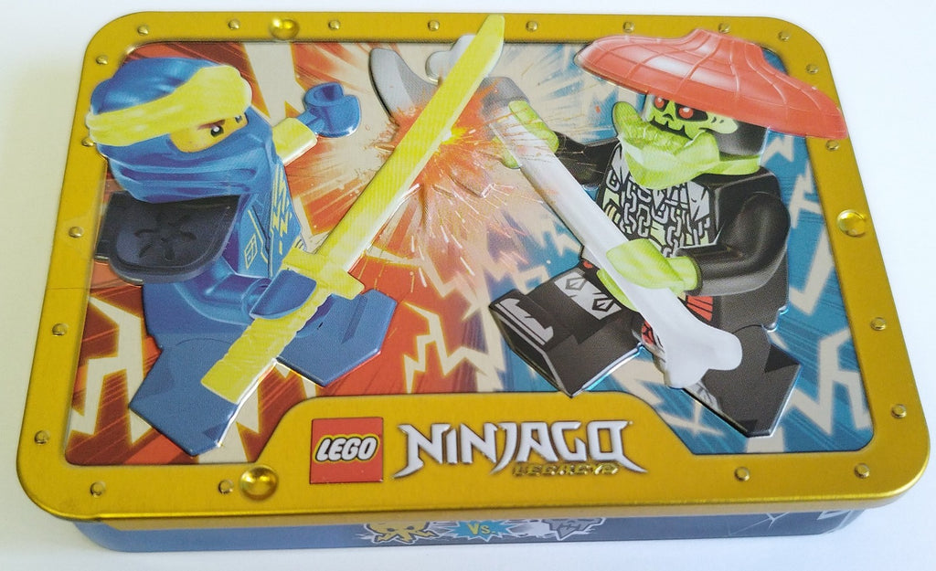 Lego Ninjago Legacy Jay vs Bone Hunter Minifigures 112327 Metal Box