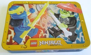 Lego Ninjago Legacy Jay vs Bone Hunter Minifigures 112327 Metal Box