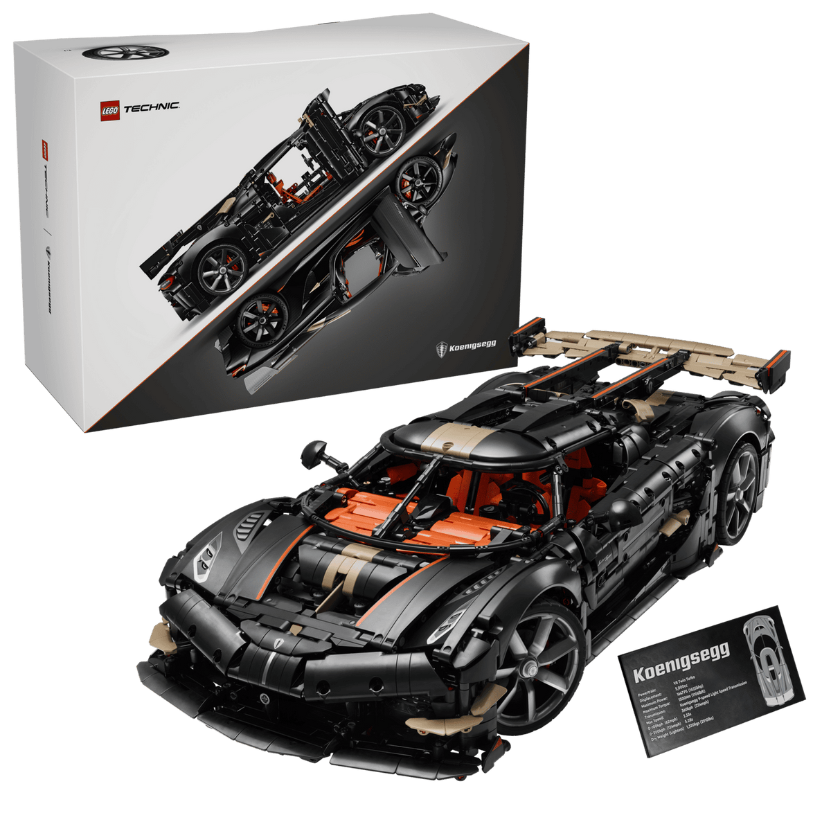 LEGO Technic Koenigsegg Sadair's Spear Megacar 42232